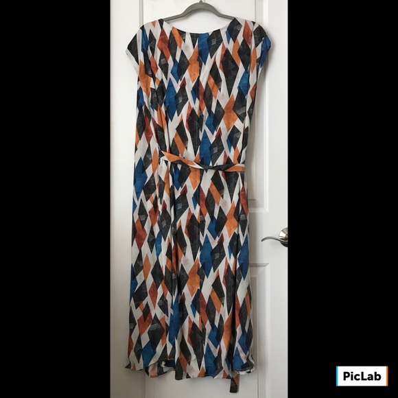 NWOT The Odells Geo Wrap Dress - XL - Picture 5 of 8